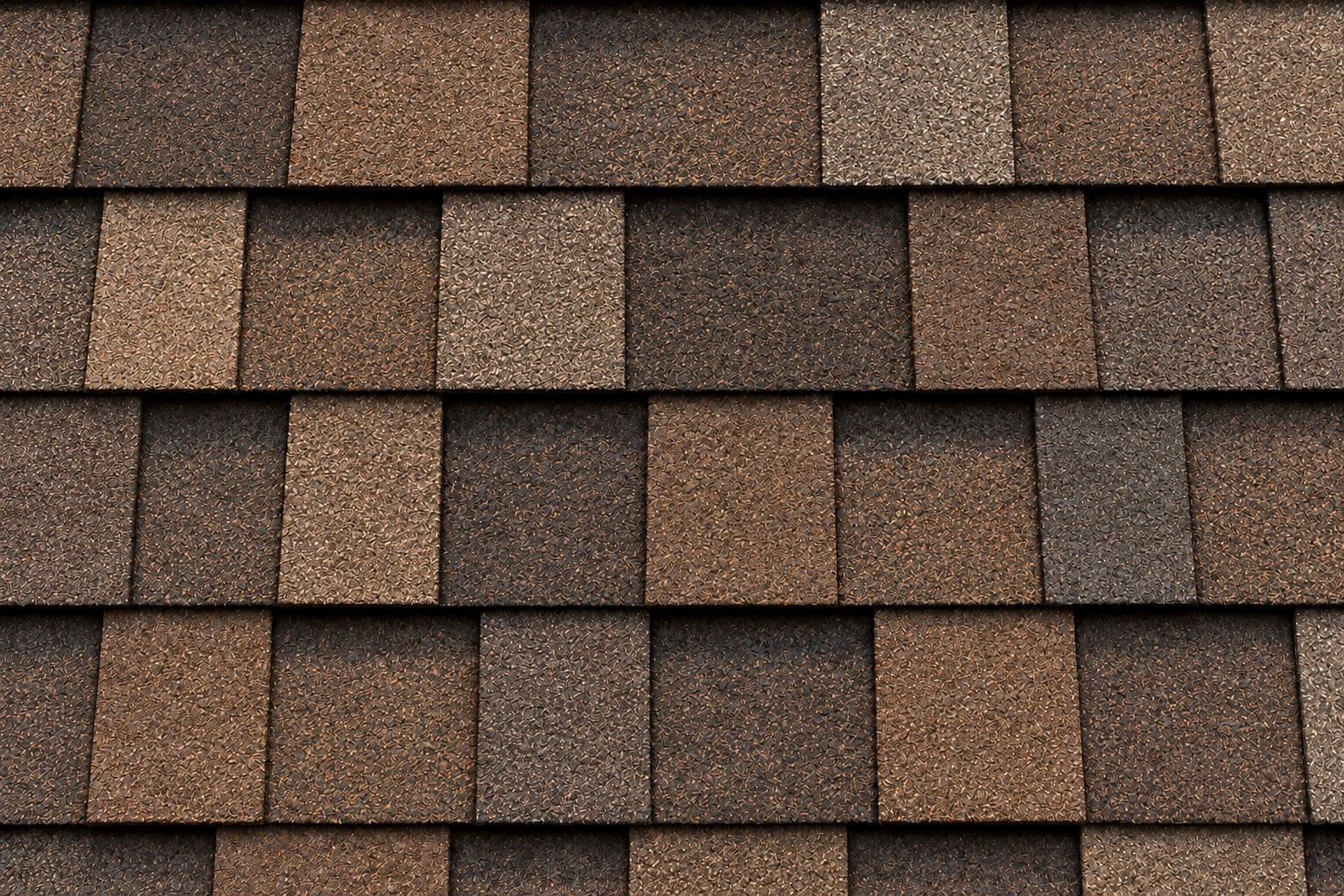 Brownwood asphalt shingle color swatch