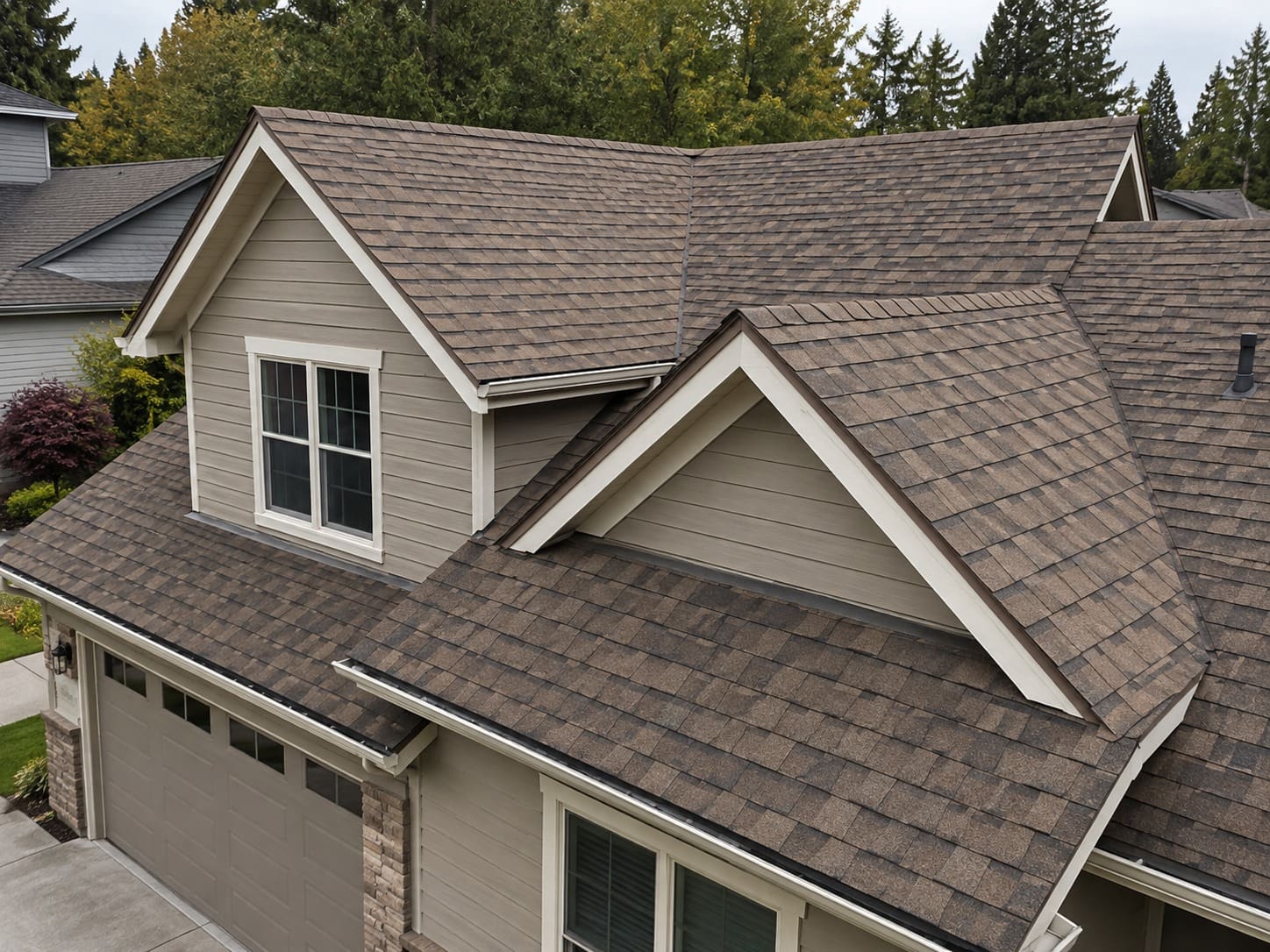 Wooden shake roof on a home in Gresham, Oregon