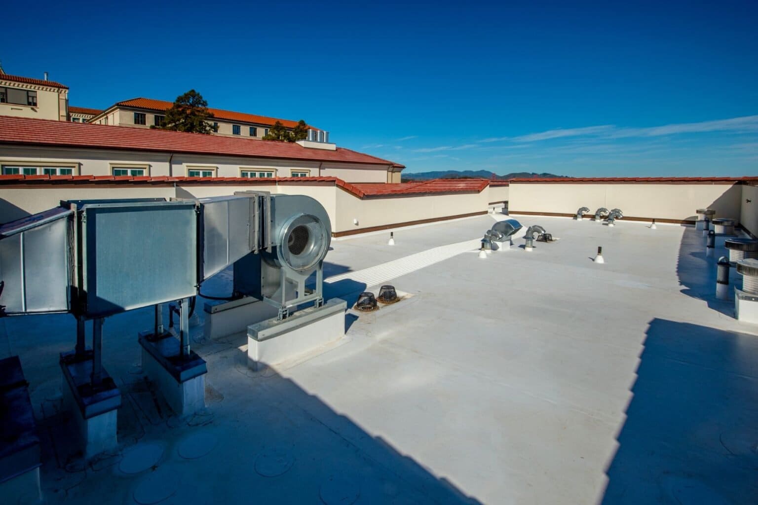 Low-slope building roof in Gresham, Oregon suited for a green roof